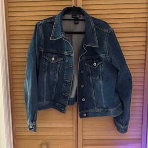 Blue Denim Jacket With USA Flag & Eagle